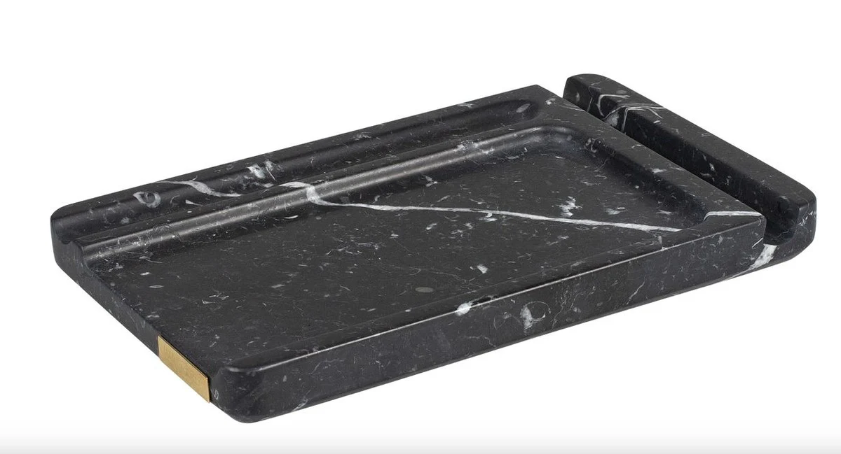 Tel¨¦fono de m¨¢rmol, bol¨ªgrafo y bloc de notas de lujo Casa Padrino, negro - Colecci¨®n Luxury