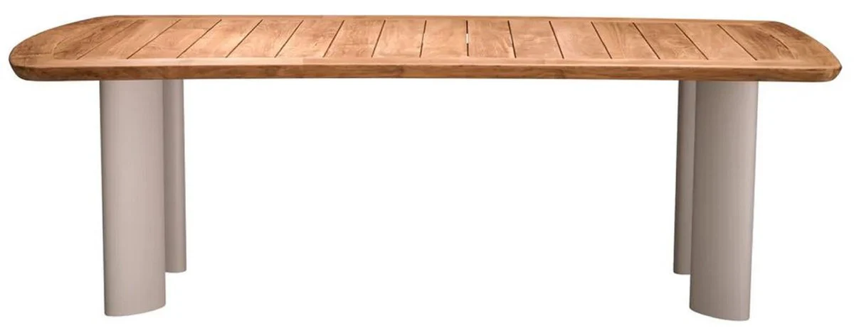 Casa Padrino mesa de comedor de jard¨ªn de lujo natural / arena 230 cm