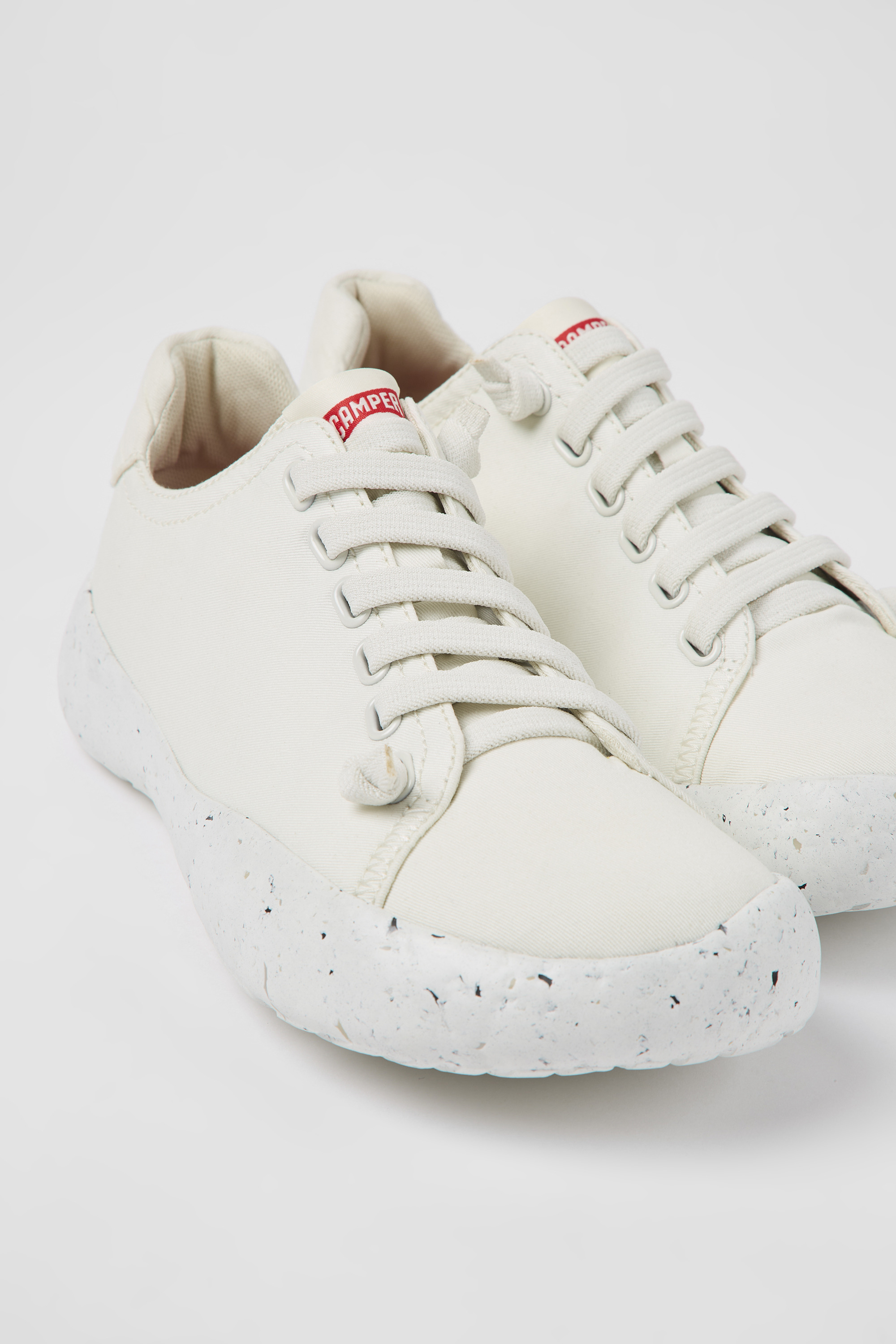 Peu Stadium - White textile sneakers for men