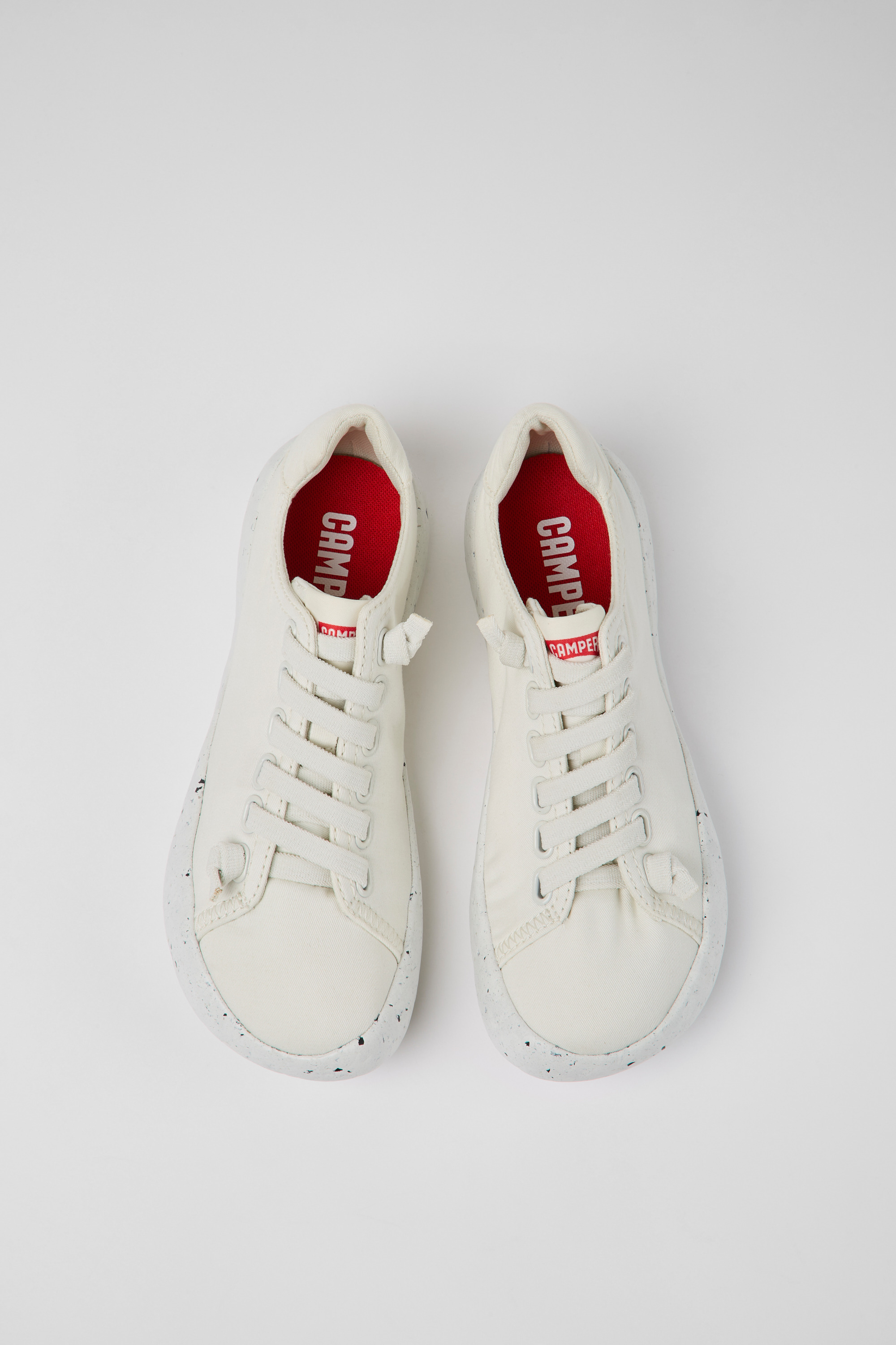 Peu Stadium - White textile sneakers for women