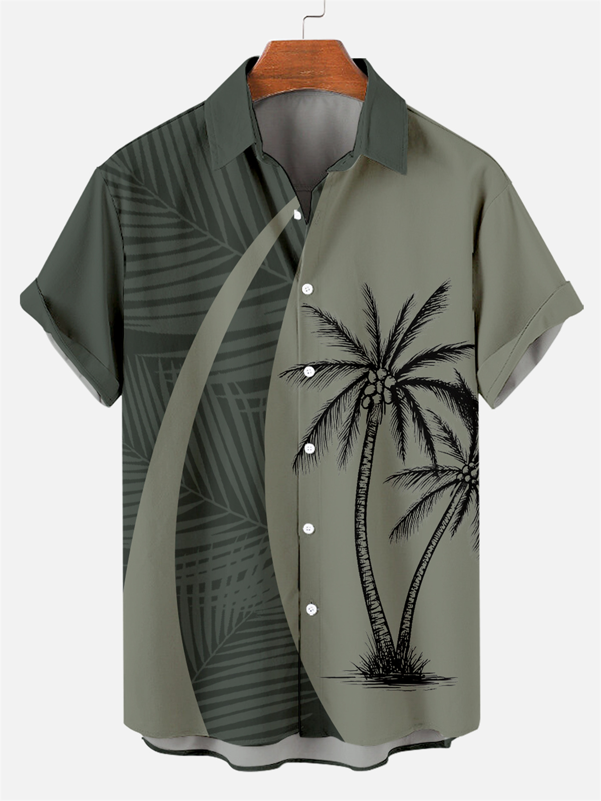 Suitmens Men's Hawaii Vacations Print Shirt Three-Piece Set 055