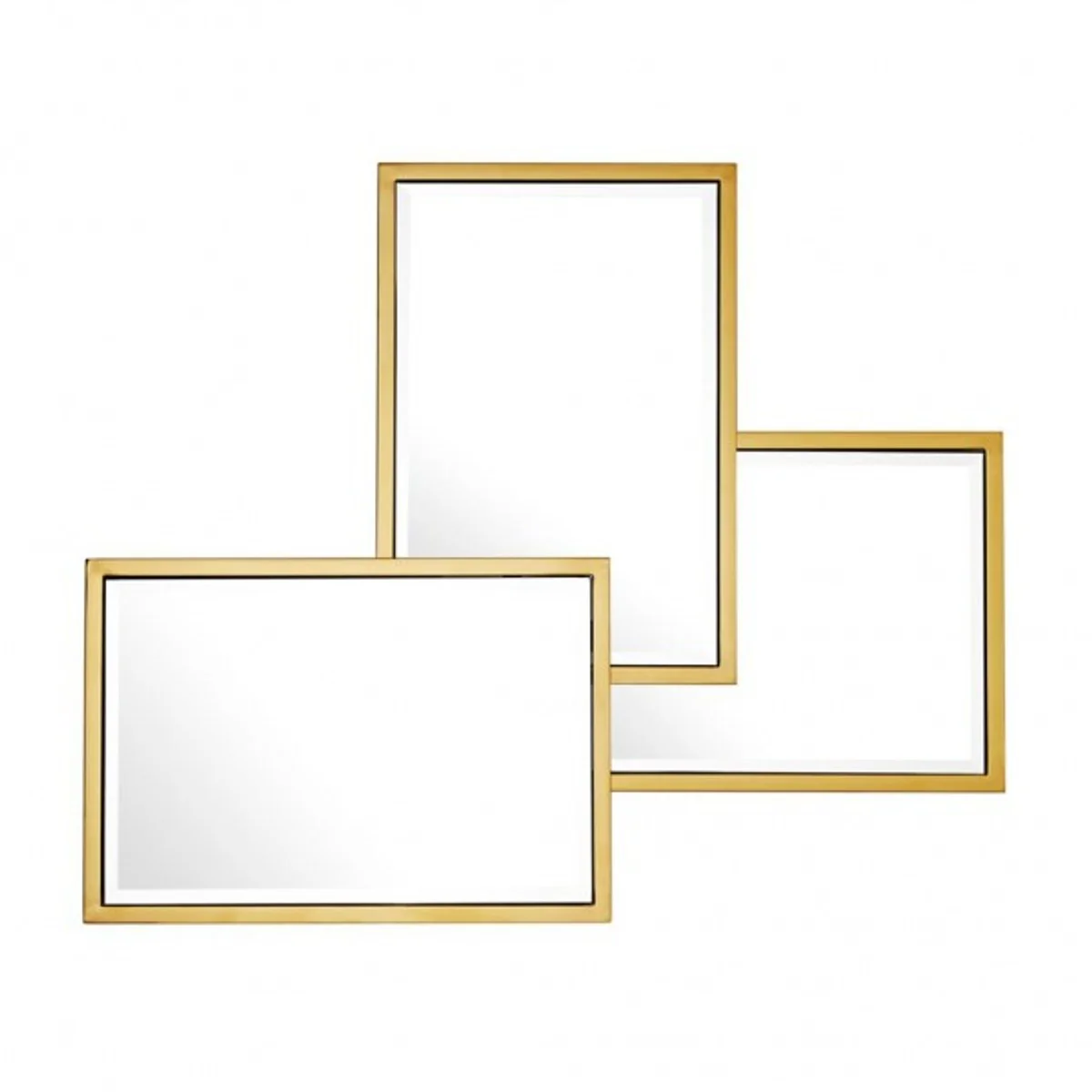 Casa Padrino luxury mirror Neoclassical 80 x H 96 cm stainless steel gold - wall mirror - Luxury Hotel Furniture Collection