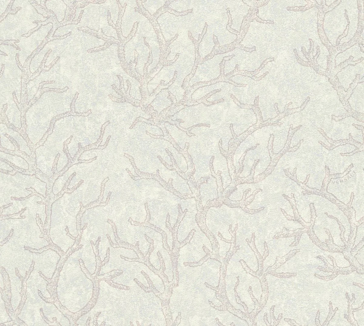 Papel pintado no tejido barroco diseñador Versace Les Etoiles de la Mer 344974 Gris / Plata / Púrpura - Design Papel Pintado - Alta Calidad