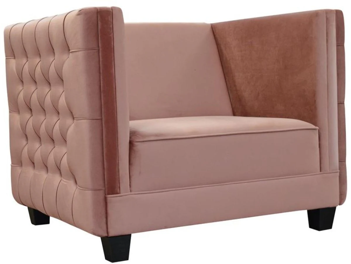 Casa Padrino Sill¨®n de Terciopelo Chesterfield de Lujo 102 x 84,5 x A. 80 cm - Varios Colores - Muebles Chesterfield