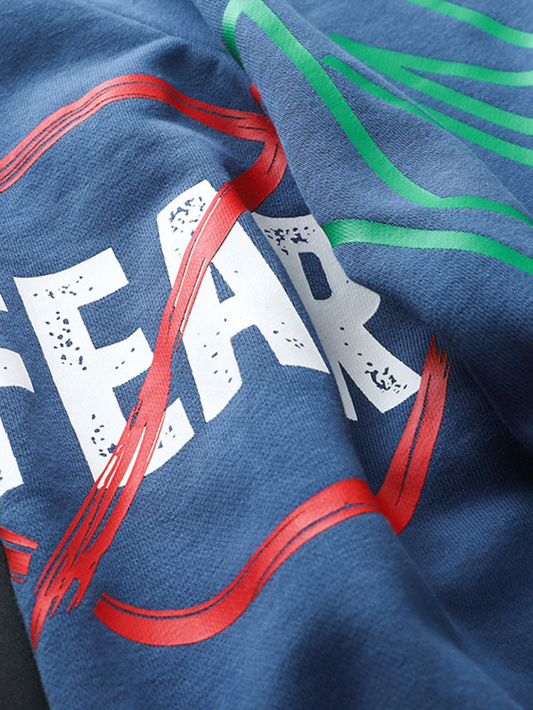 Slogan Graffiti Print Sweatshirt