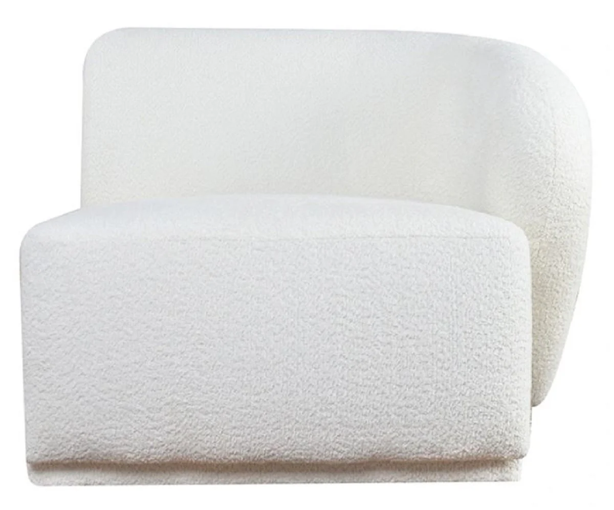 Casa Padrino sill¨®n de lujo lado derecho blanco 87 x 94 x A. 75 cm - Muebles modulares