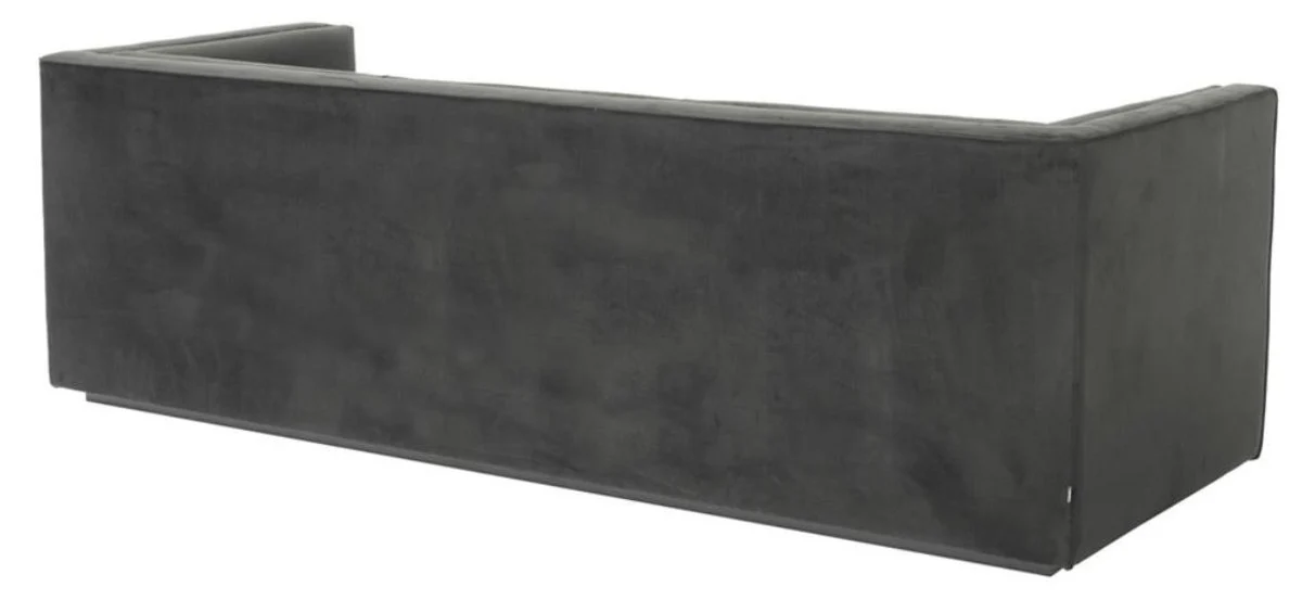 Casa Padrino sof¨¢ de 3 plazas de lujo gris antracita 231 x 86 x H. 73,5 cm - sof¨¢ de sal¨®n de lujo