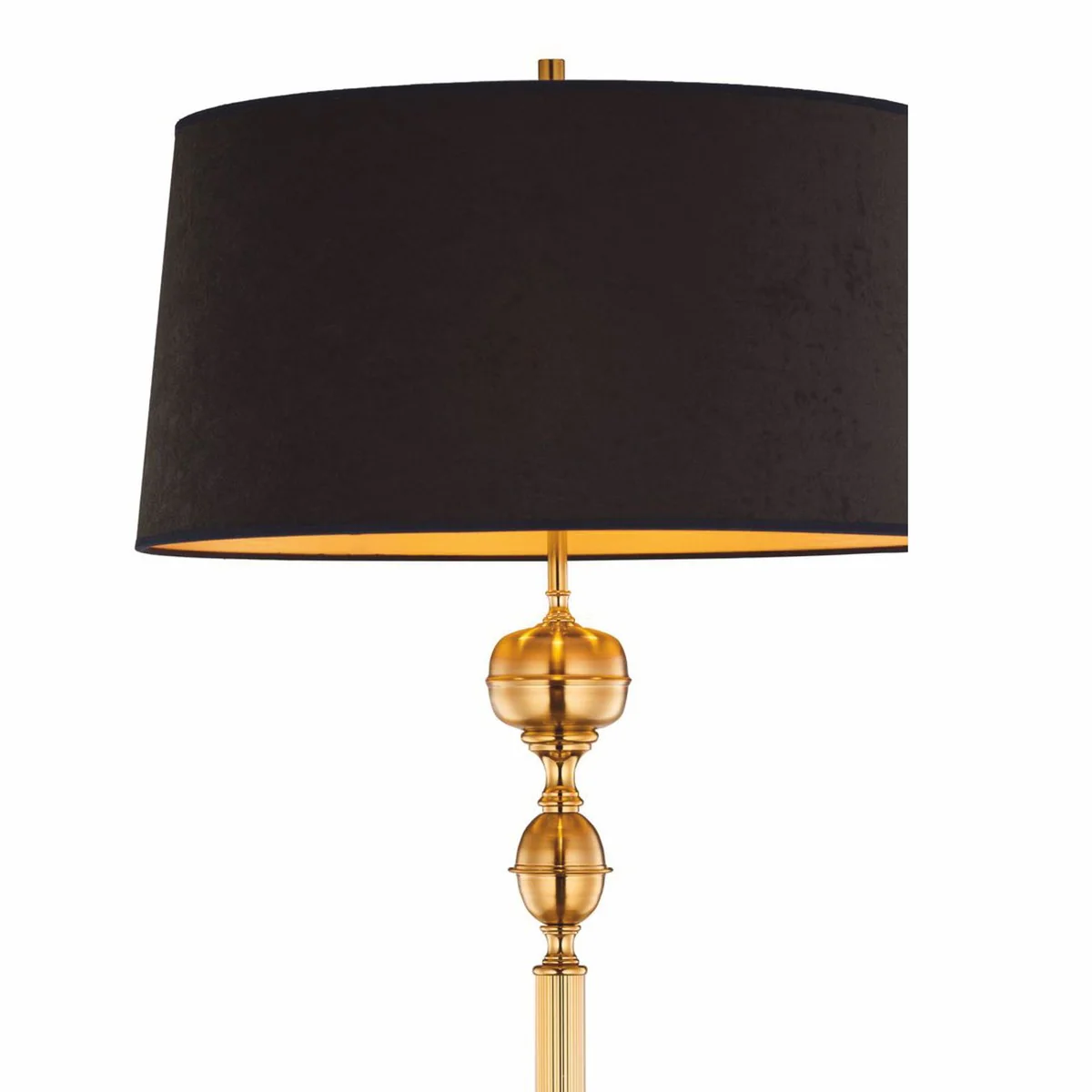 Casa Padrino l¨¢mpara de pie Art Nouveau de lujo oro / marr¨®n / negro A. 177 cm