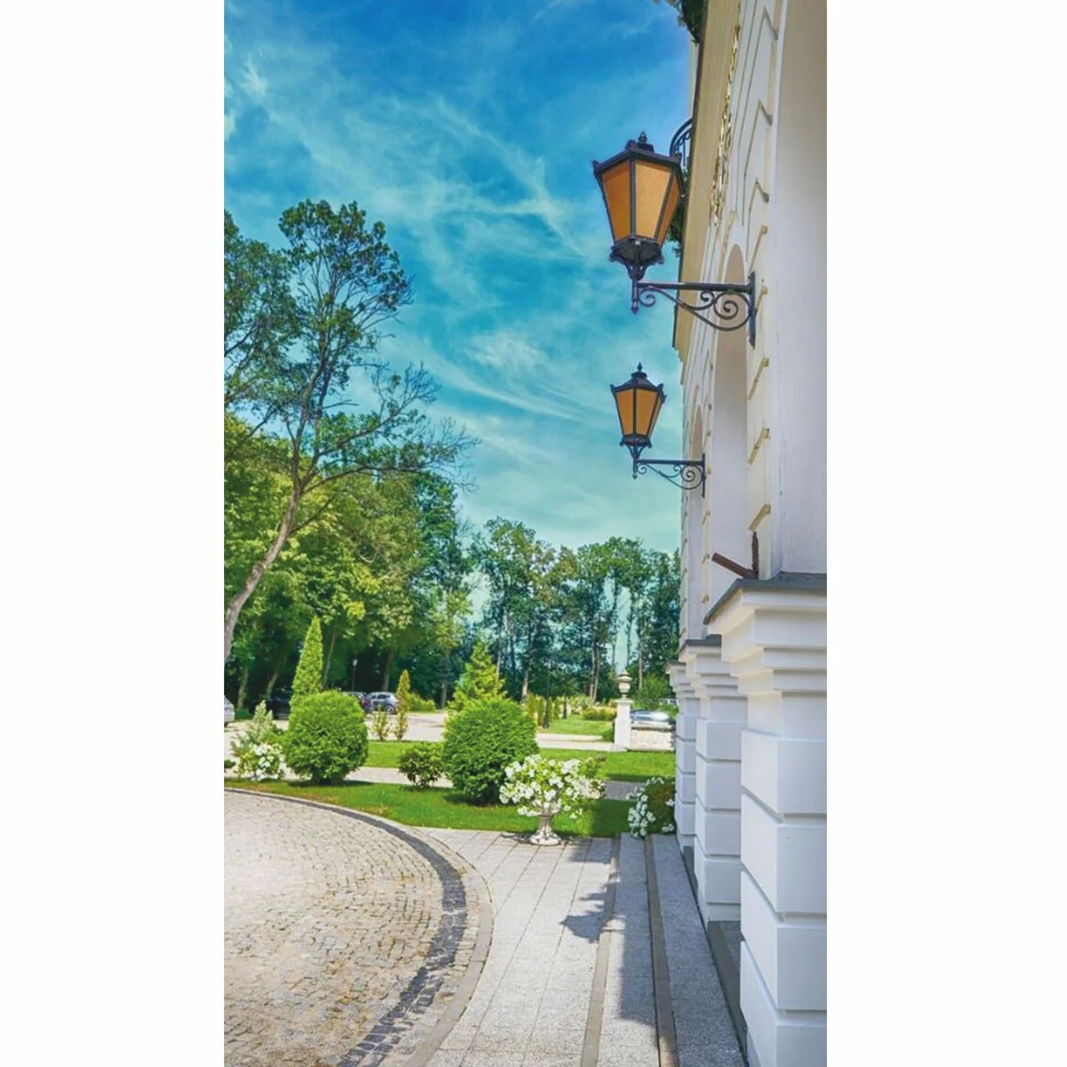 Casa Padrino l¨¢mpara de pared de exteriores barroco negro / ¨¢mbar A. 126,5 cm - iluminaci¨®n exterior nost¨¢lgica