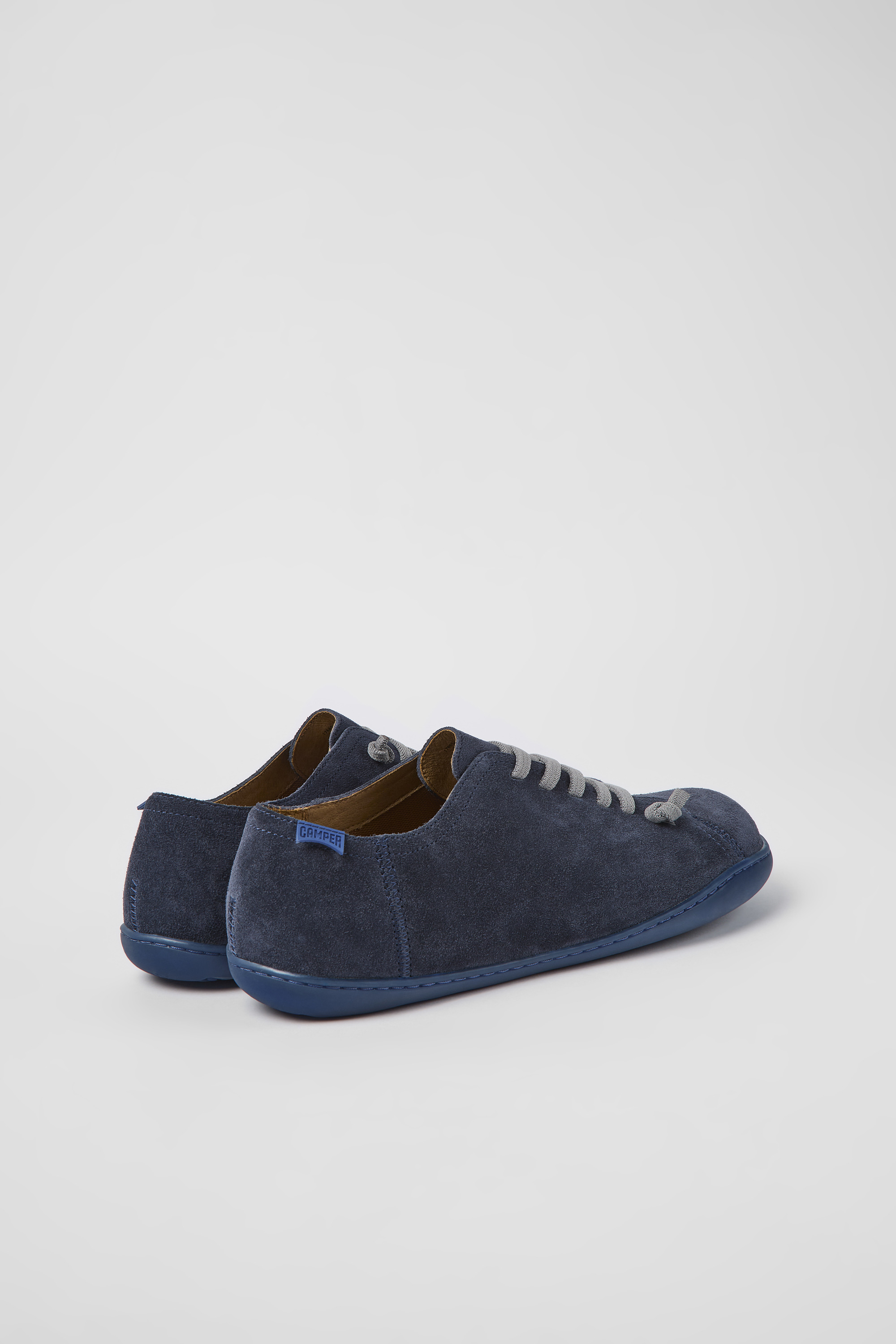 Peu - Blue nubuck shoes for men