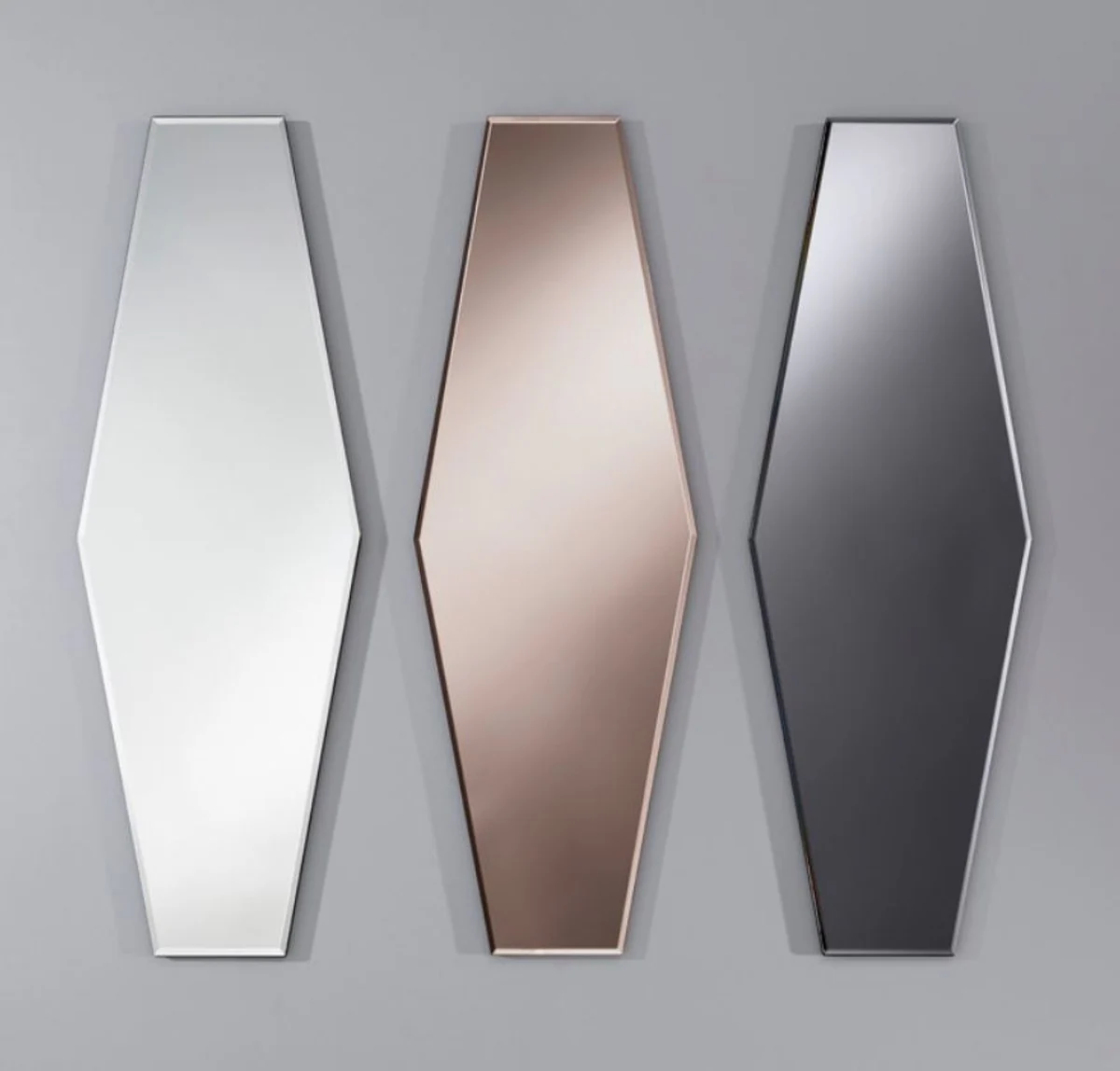 Casa Padrino espejo de dise?o gris 27 x H. 80 cm - Colecci¨®n de Dise?o