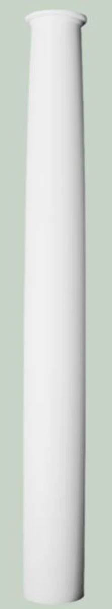 Casa Padrino elemento decorativo barroco pilar blanco ? 22 x A. 202 cm - Pilar Decorativa Redonda en Estilo Barroco