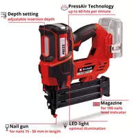 Cordless Nailer FIXETTO 18/50 N