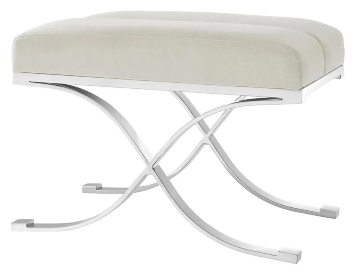 Casa Padrino heces lujo luz gris 69 x 42 x H. 51 cm - Muebles de dise?o