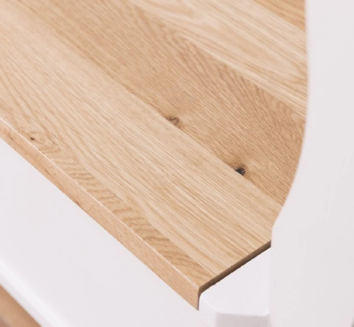 Casa Padrino banco de estilo campestre blanco / natural 163 x 48 x A. 92 cm - Banco de madera maciza con espacio de almacenamiento - Muebles de madera maciza - Muebles de estilo campestre