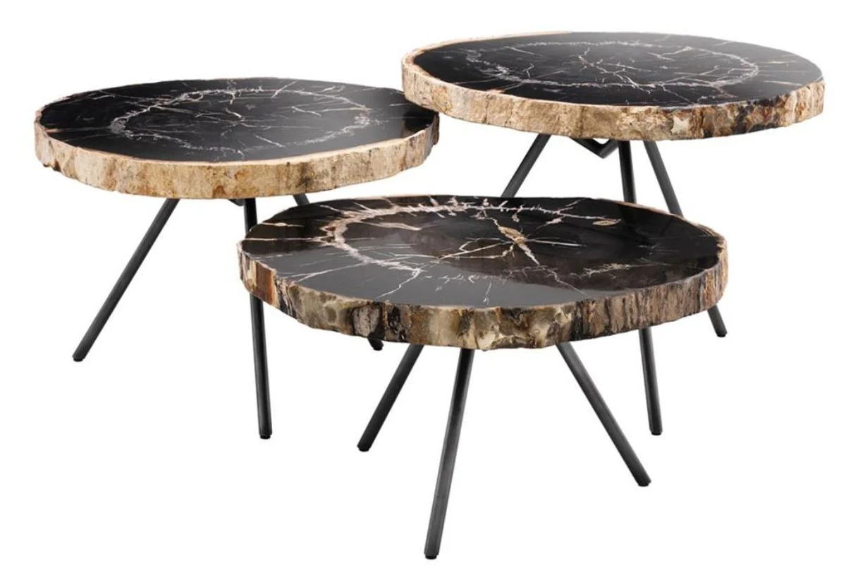 Casa Padrino mesa de caf¨¦ del hotel conjunto de 3 - colecci¨®n del hotel