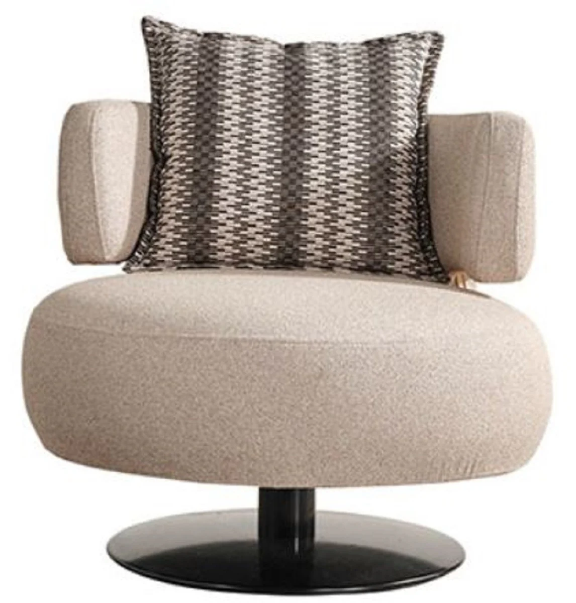 Casa Padrino sill¨®n de lujo beige / negro ? 95 x A. 88 cm