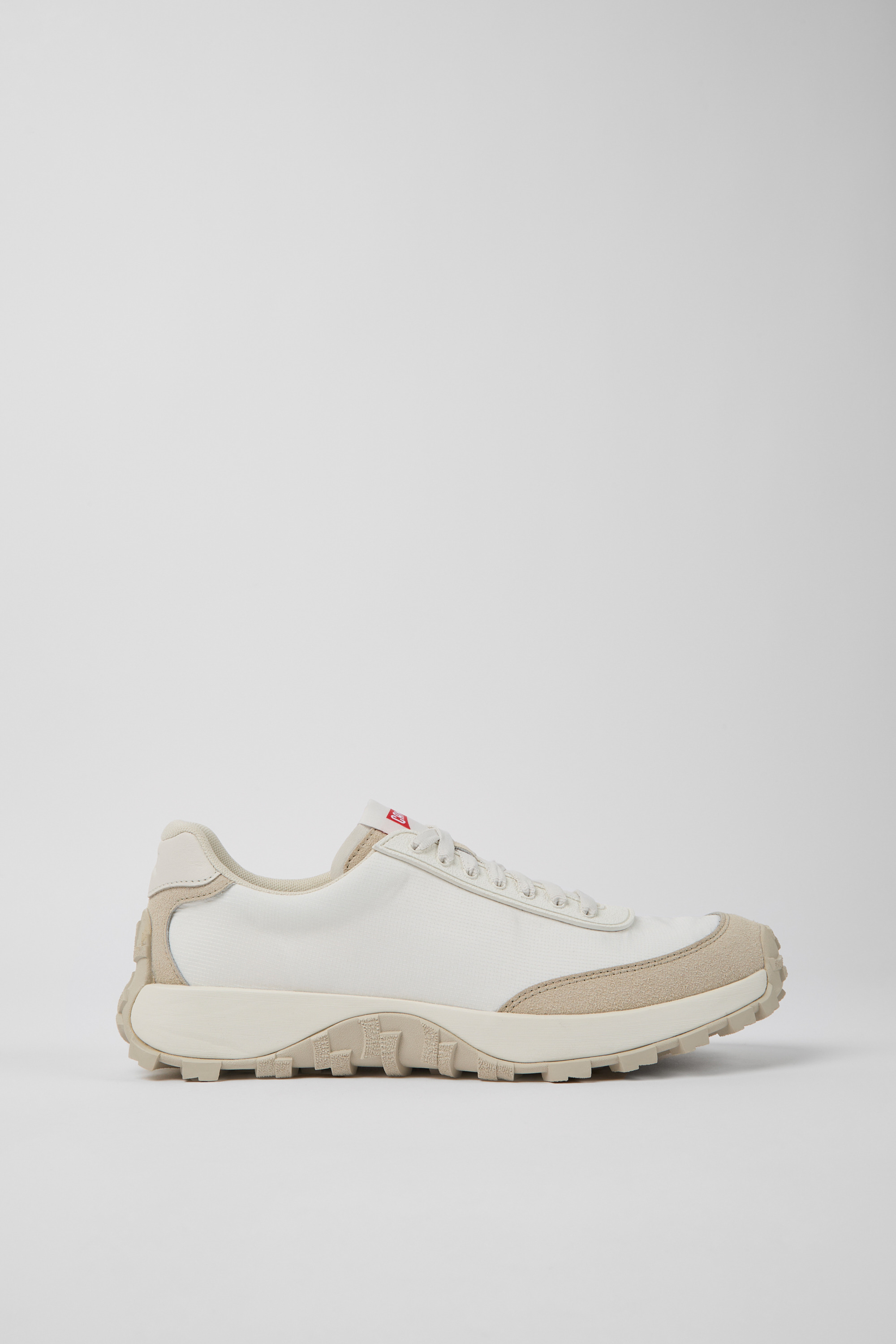 Drift Trail - White textile and nubuck sneakers for men