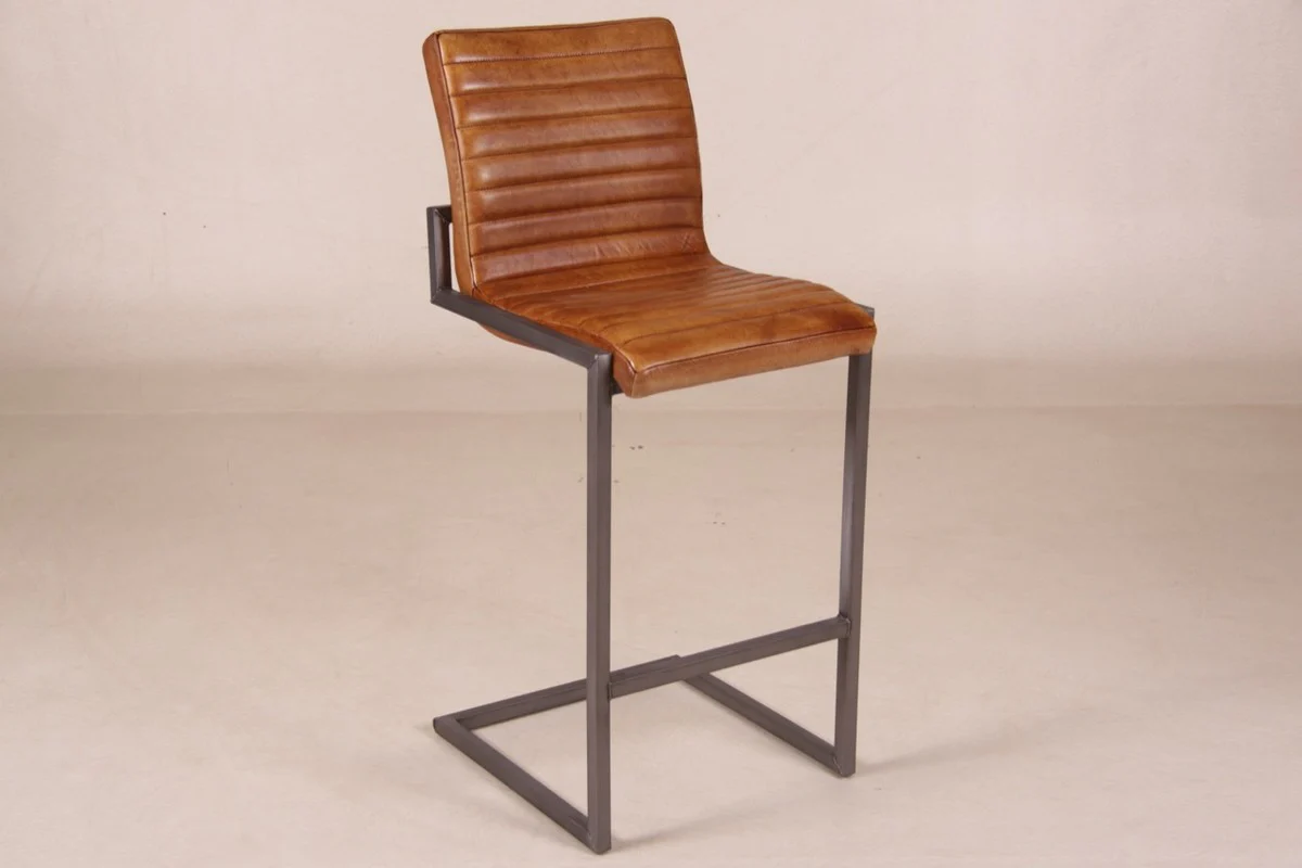 Casa Padrino Designer Bar Chair Brown - Taburetes - Furniture Restaurant Hotel