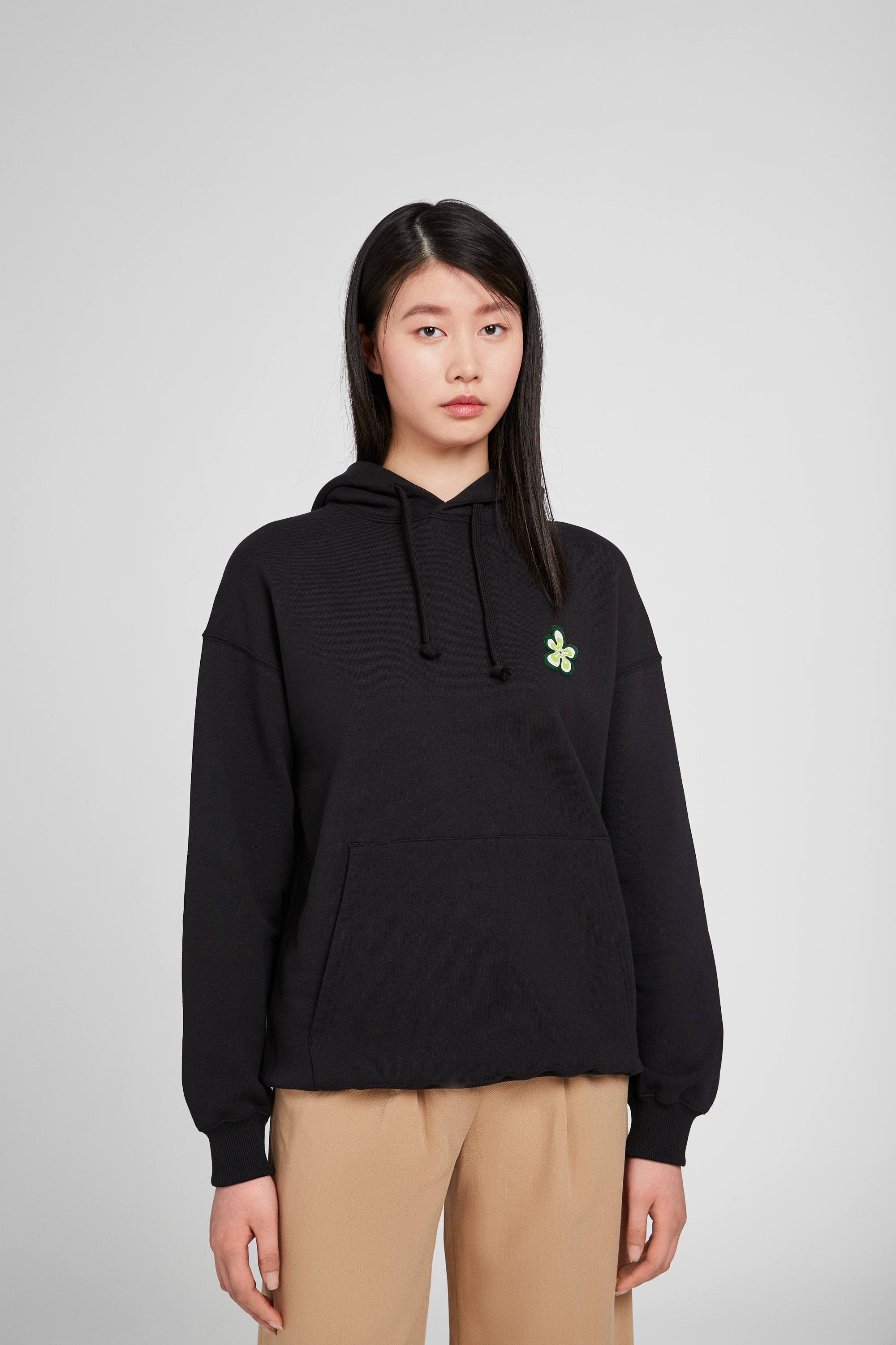 Hoodie - Black organic cotton hoodie