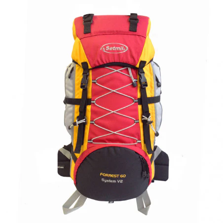 Mochila de trekking Setmil FORREST 60 - roja y amarilla