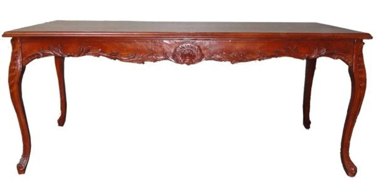 Casa Padrino baroque dining table brown (mahogany color) 160 cm - baroque table antique style furniture