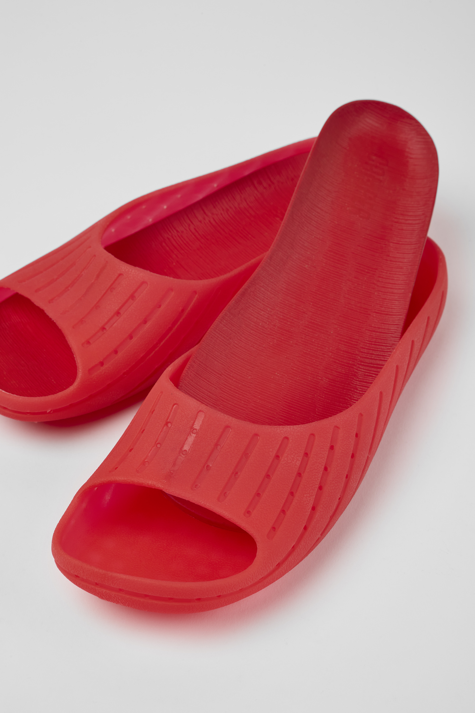 Wabi - Red monomaterial sandals for women
