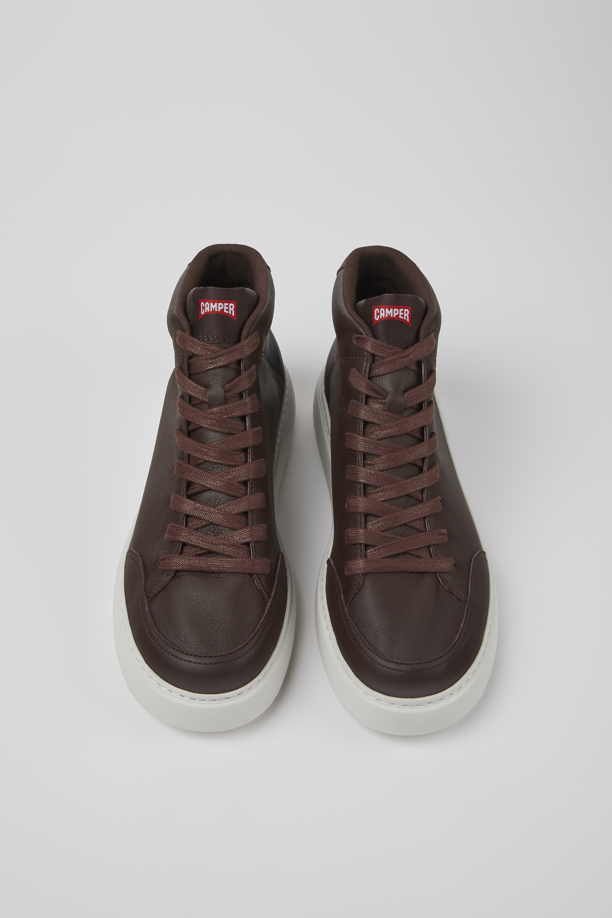 Runner K21 - Burgundy leather sneakers for men