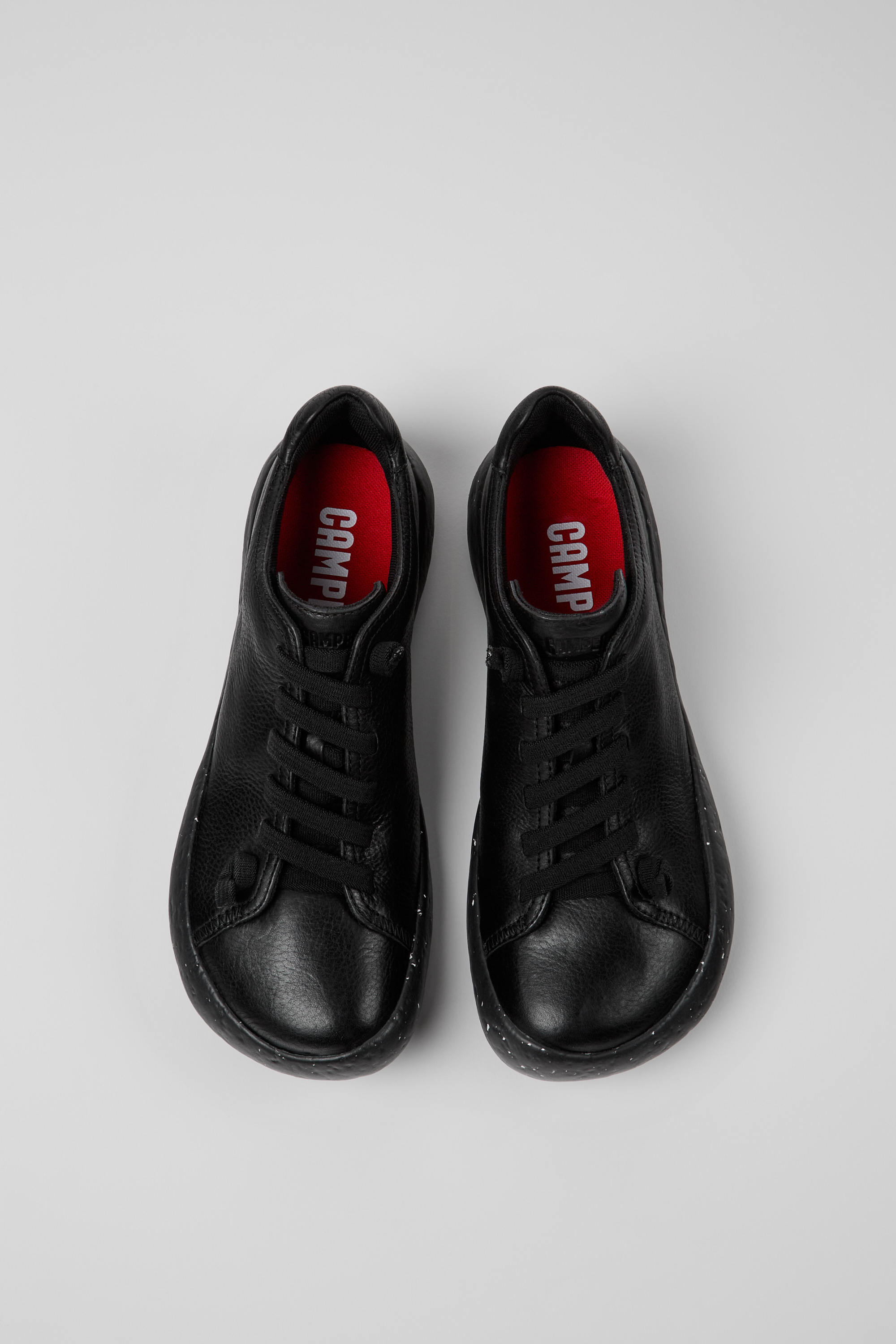 Peu Stadium - Black leather sneakers for men
