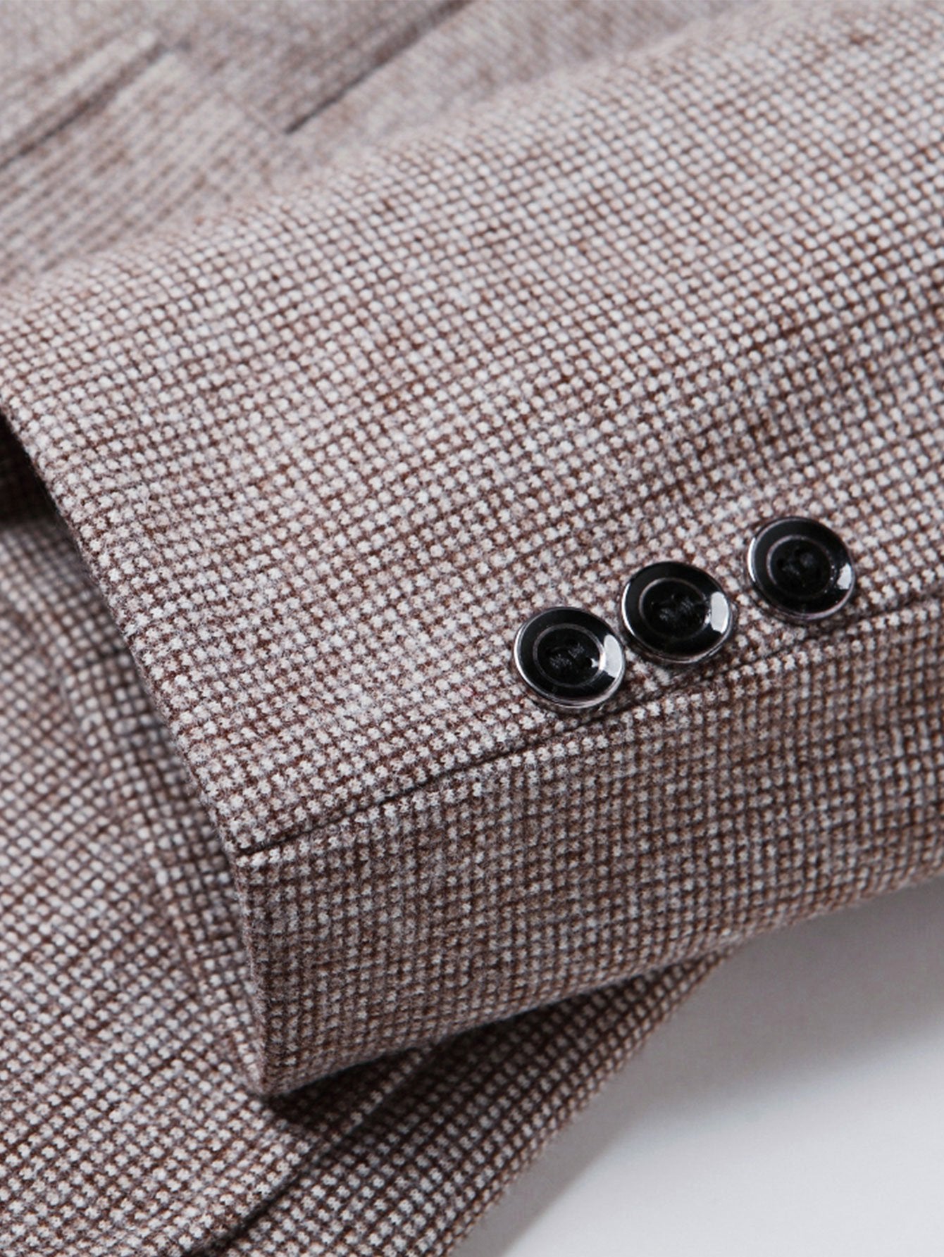 Wool Look Fine Check Blazer