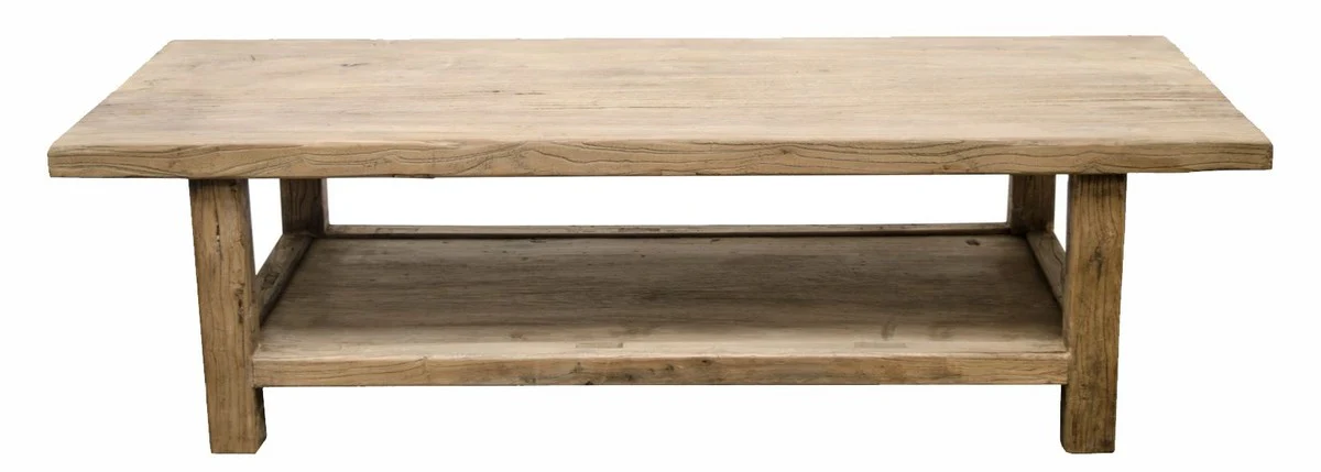 Casa Padrino mesa de centro estilo country colores naturales 160 x 60 x H. 45 cm - Muebles de Salón en Estilo Country