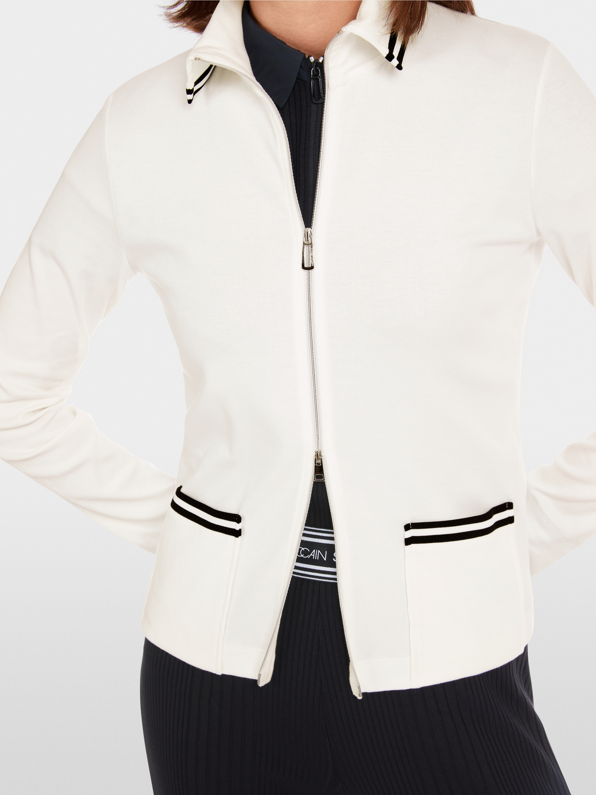Marc-Cain Light jacket in cotton rib