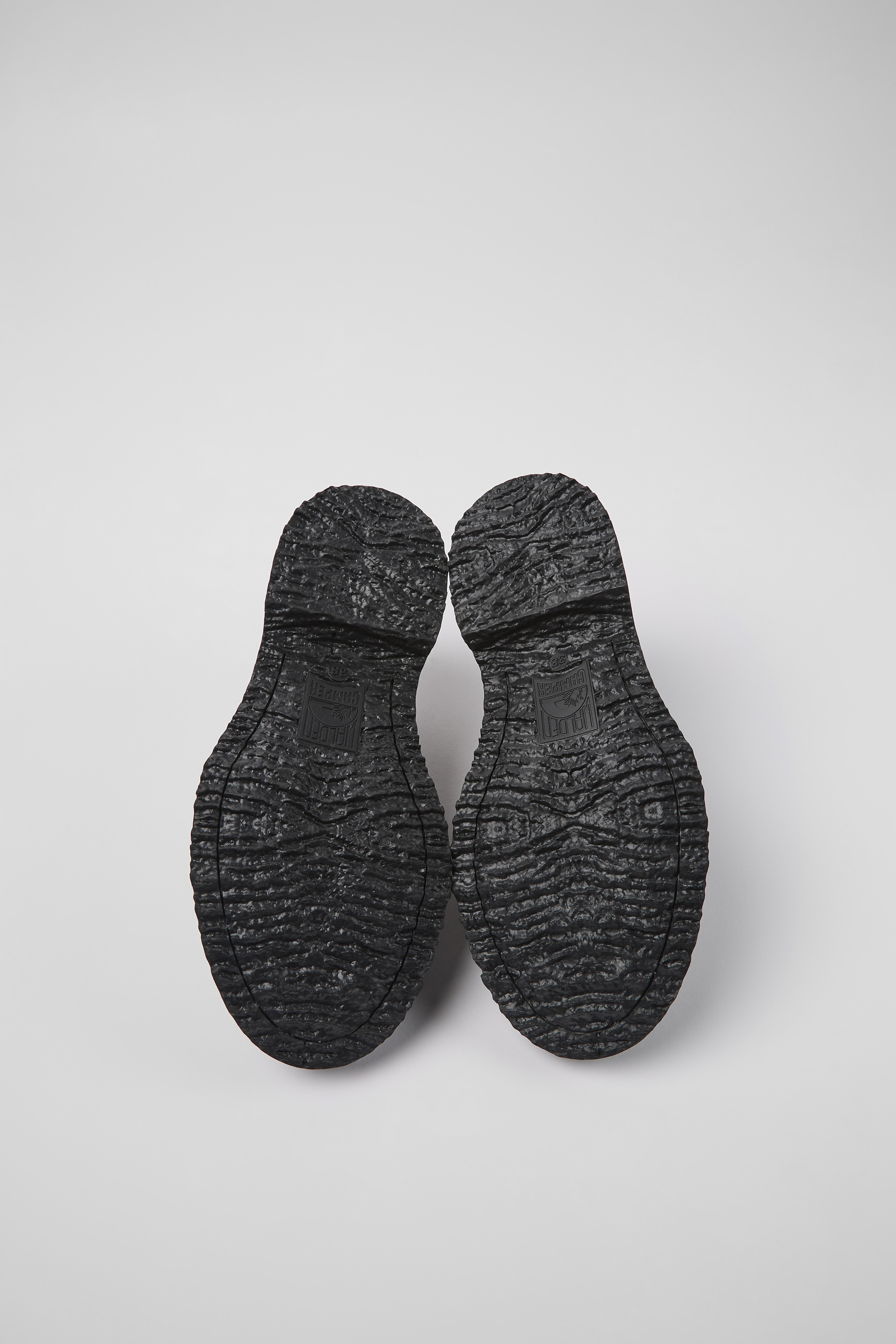 Twins - Black and brown leather shoes for women