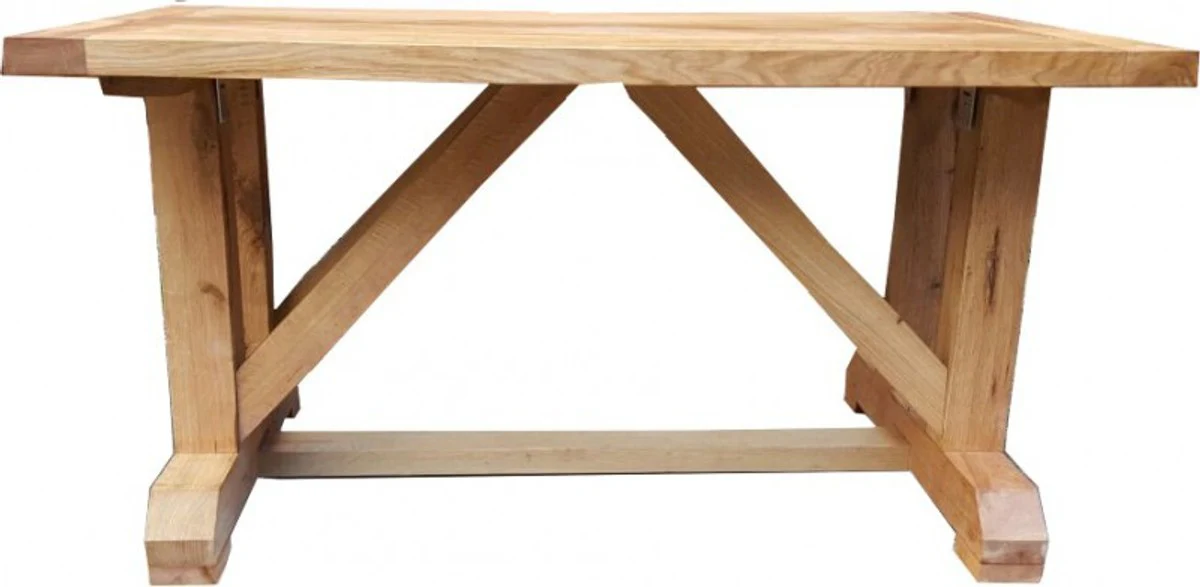 Casa Padrino luxury solid wood dining table oak massive 150 cm - Heavy duty