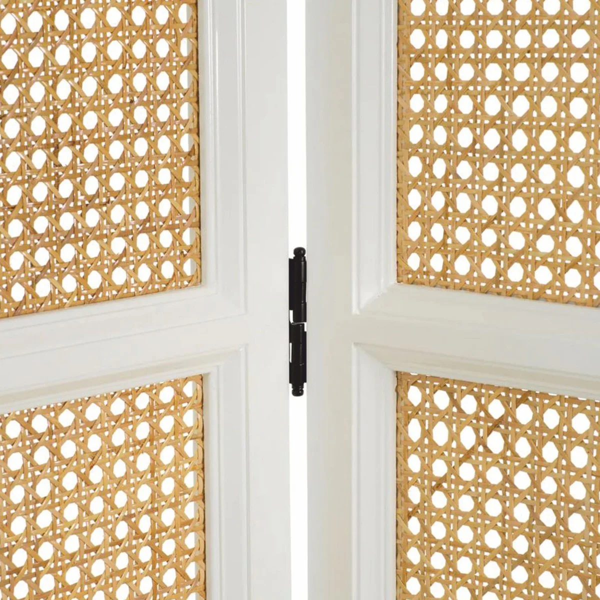 Casa Padrino separador de ambientes de lujo blanco / natural 163 x A. 225 cm - Interior de lujo