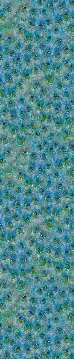 Harald Gl??ckler Designer Baroque Non-Woven Wallpaper 58504 - Peacock Feathers - Blue / Green / Turquoise