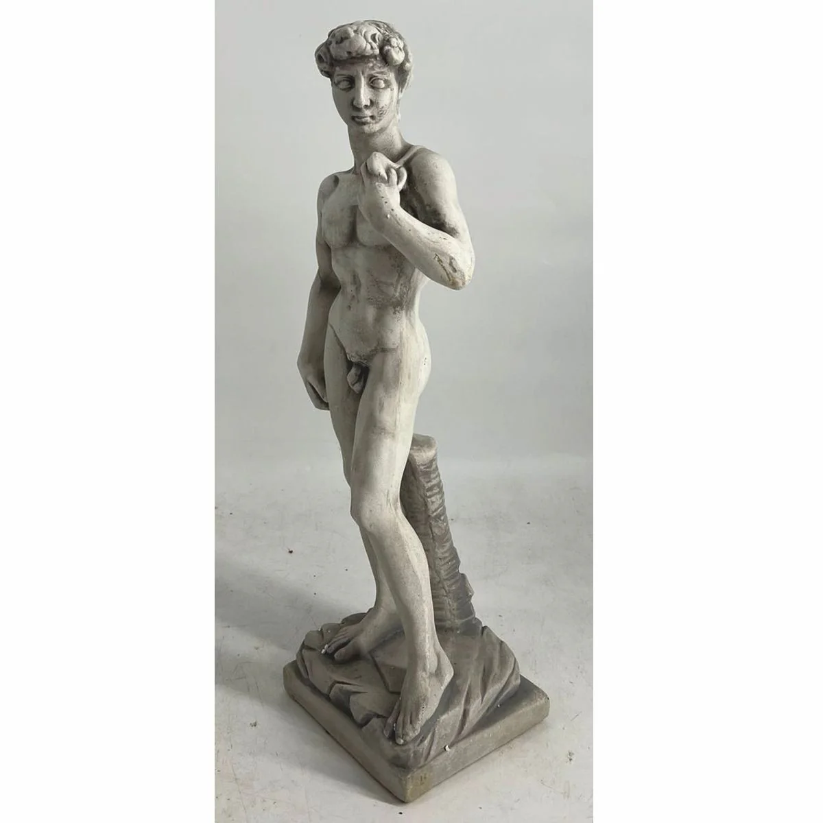 Casa Padrino escultura de decoraci¨®n de jard¨ªn Art Nouveau de hormig¨®n hombre gris A. 59 cm