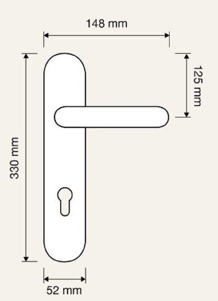 Casa Padrino Conjunto de Manija de Puerta Art Nouveau Oro Franc¨¦s 14,8 x H. 33 cm - Accesorios para Hotel Barroco y Art Nouveau