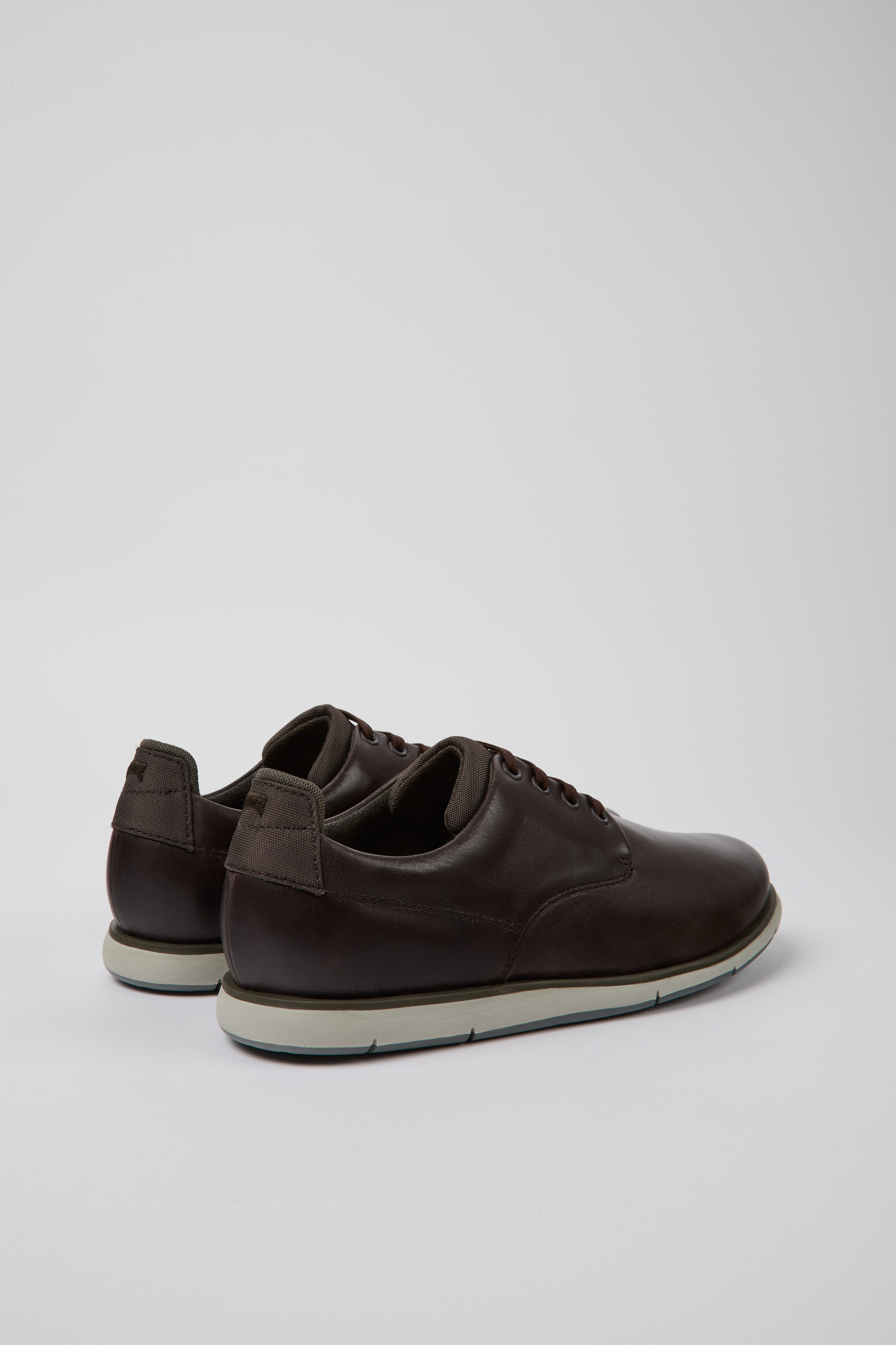 Smith - Brown leather shoes for men