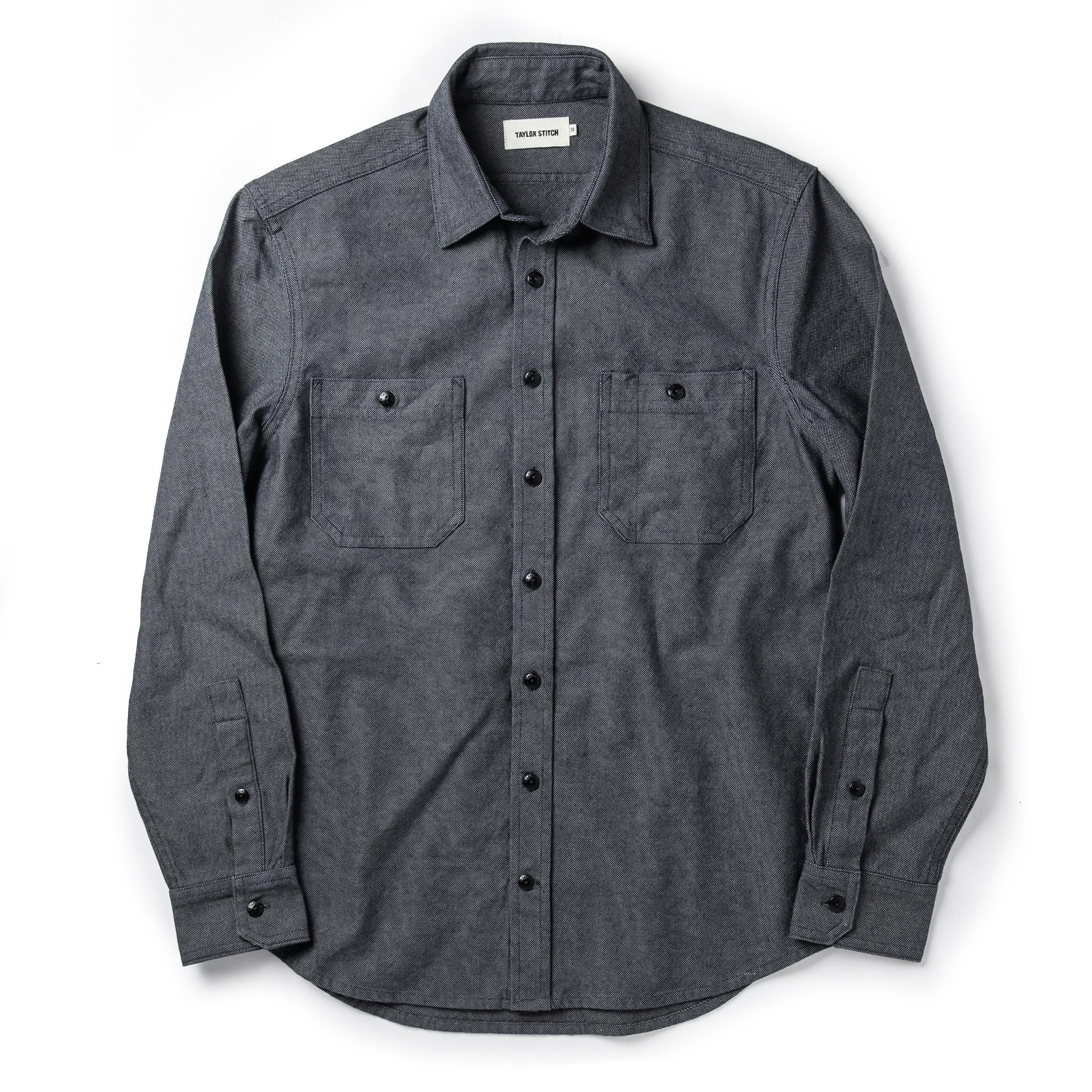 The Utility Shirt in Indigo Crosshatch