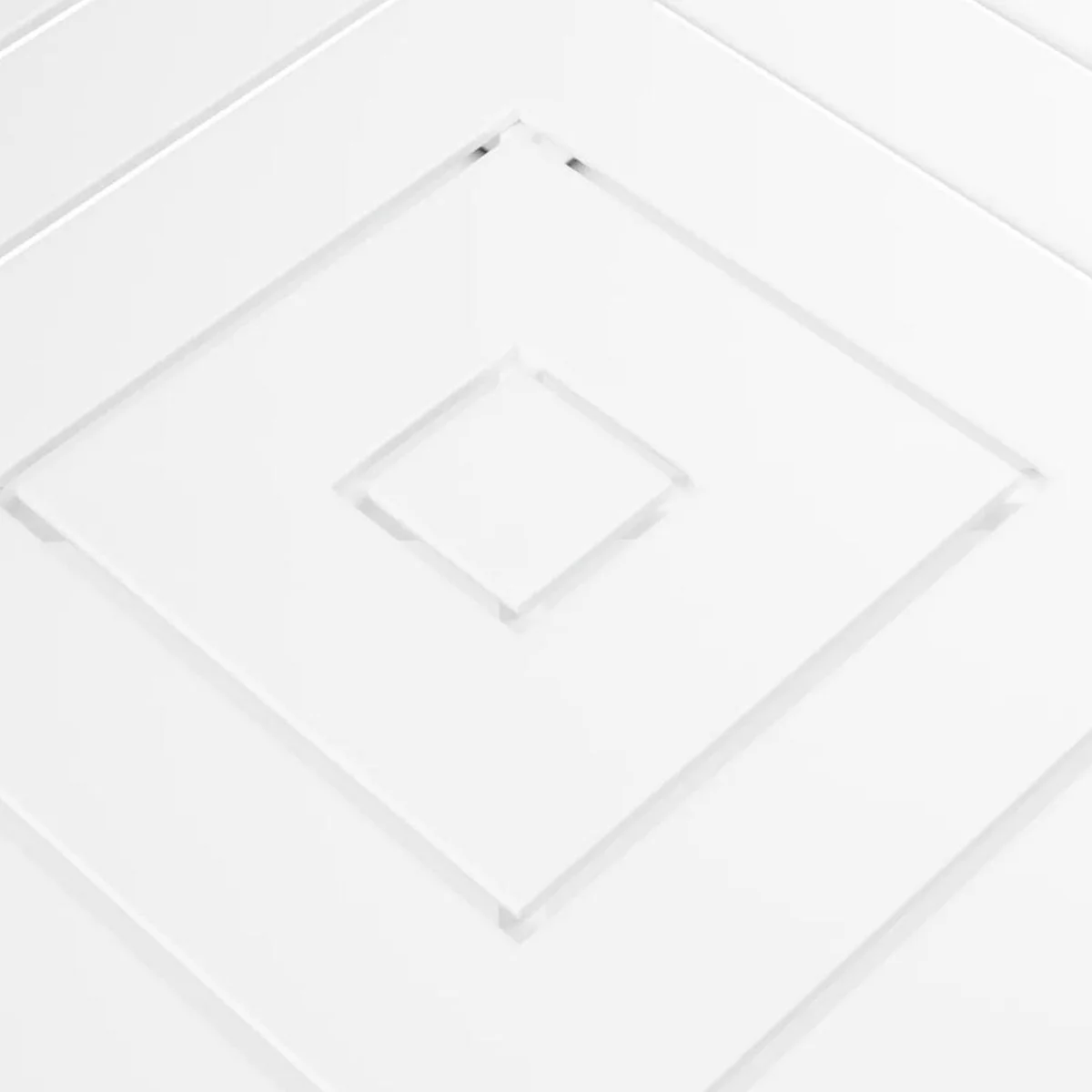 Casa Padrino mesa de centro de lujo blanco mate / negro, 101,5 cm - Muebles de jard¨ªn de exterior