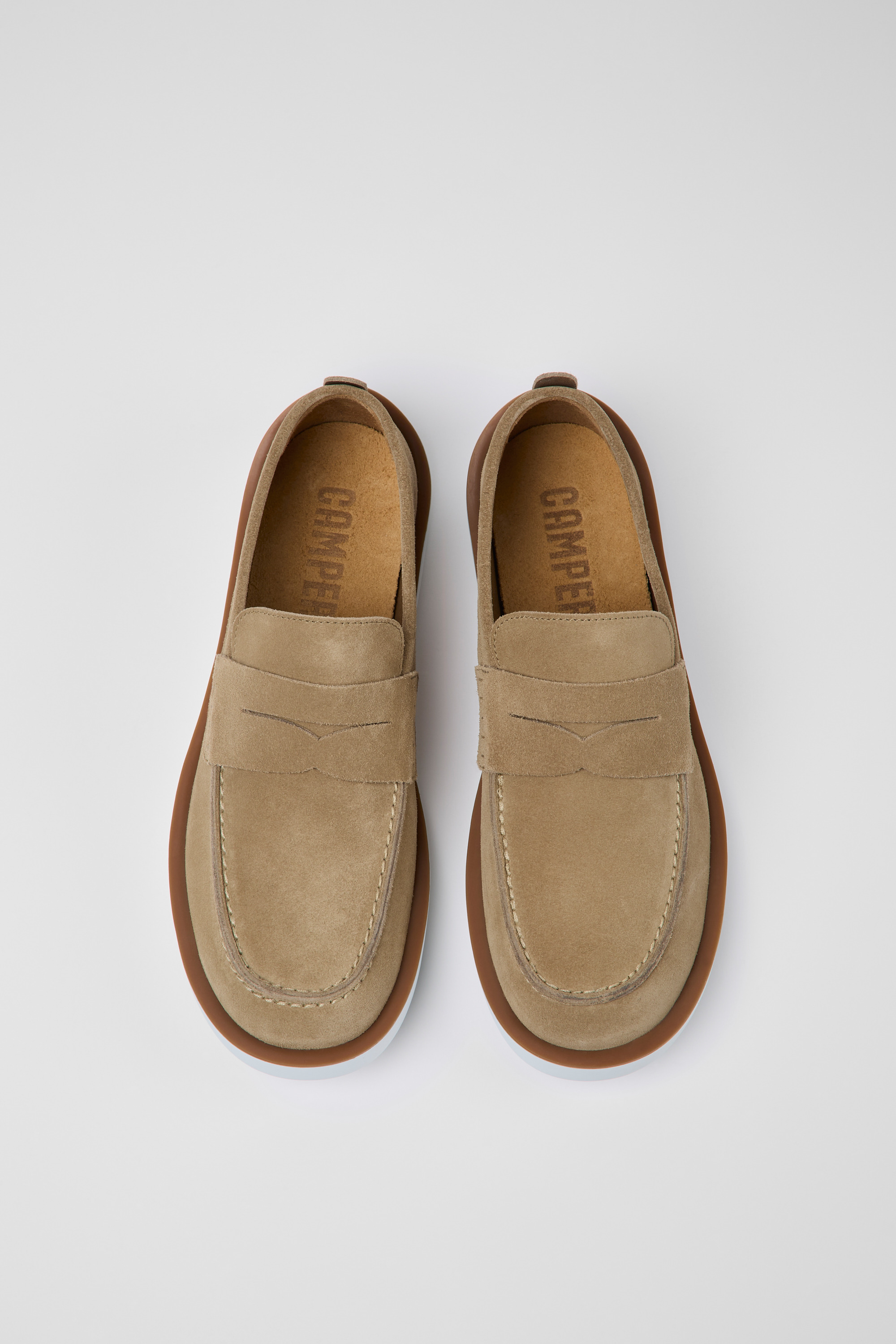 Wagon - Beige nubuck shoes for men