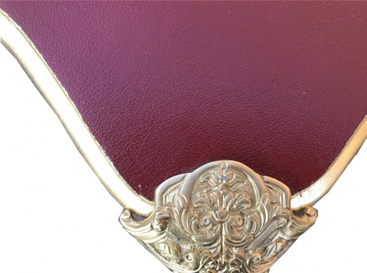 Casa Padrino luxury baroque desk black / gold / Bordeaux secretary luxury furniture