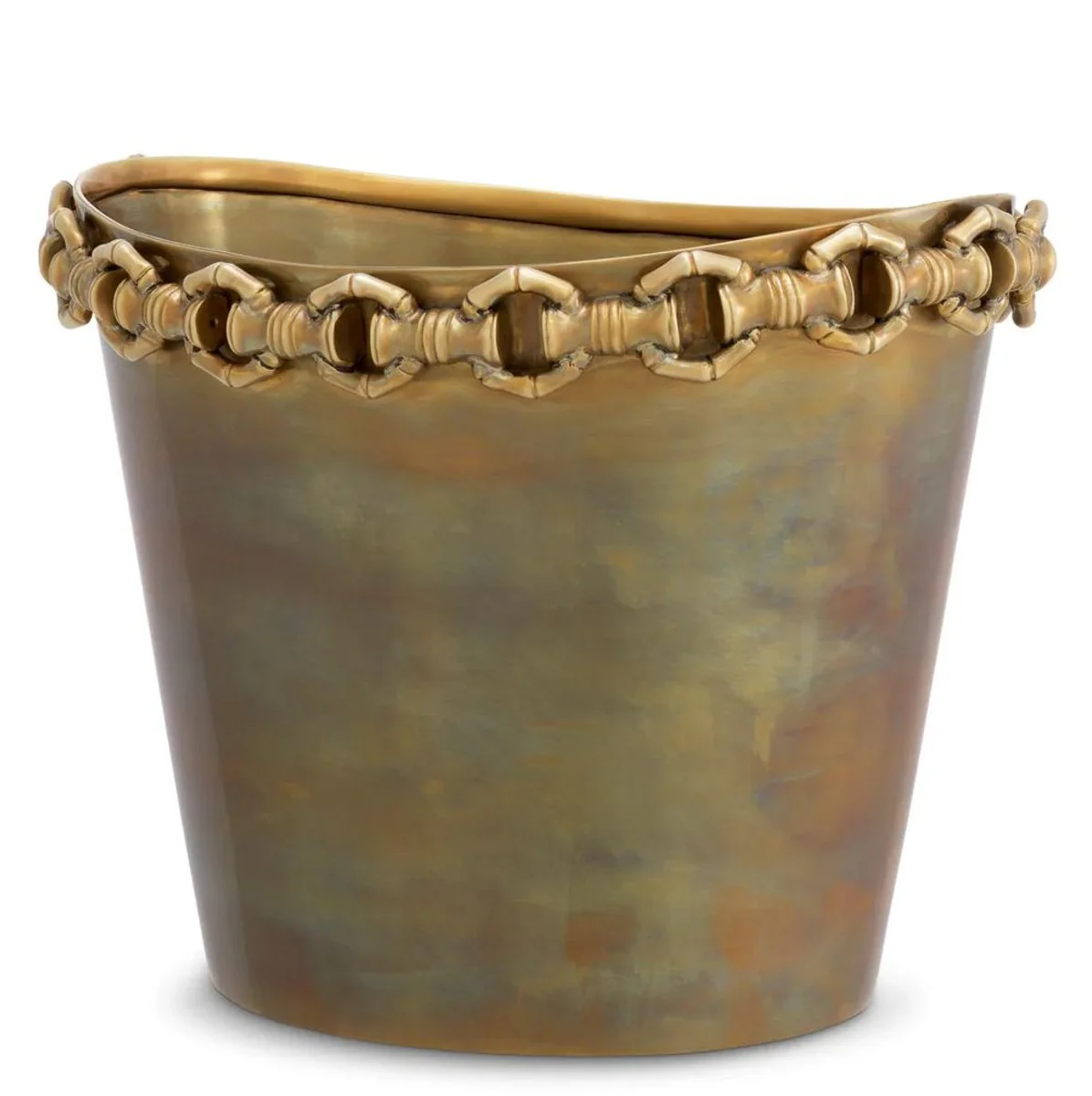 Casa Padrino enfriador de vino de lujo lat¨®n vintage H. 21 cm - Enfriador de champ¨¢n - Accesorios de hotel