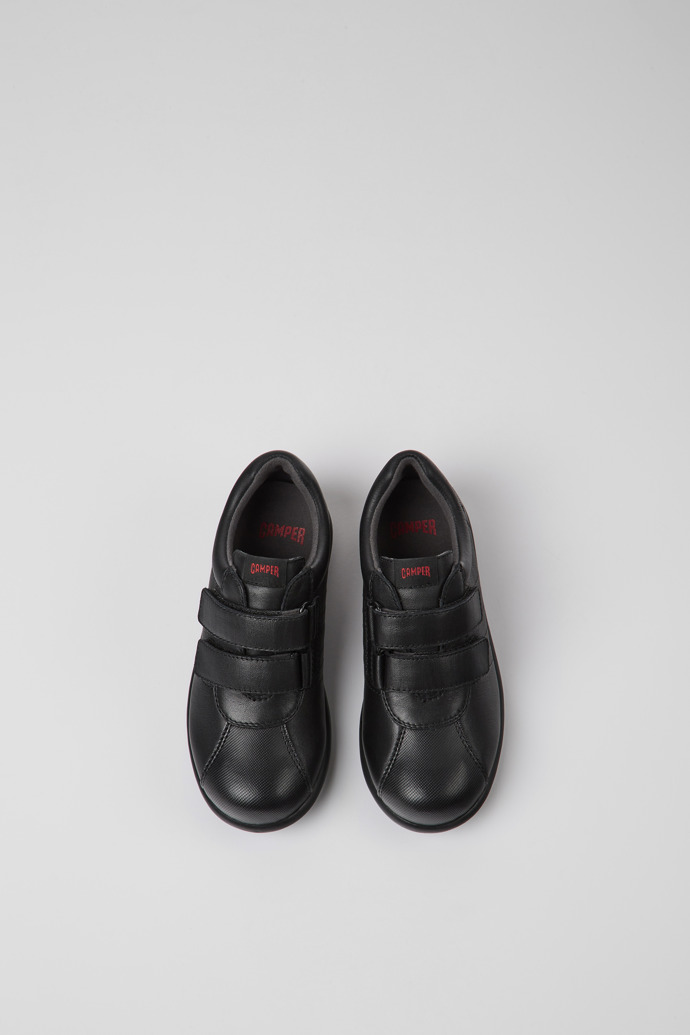 Pelotas Black leather and textile shoes for kids