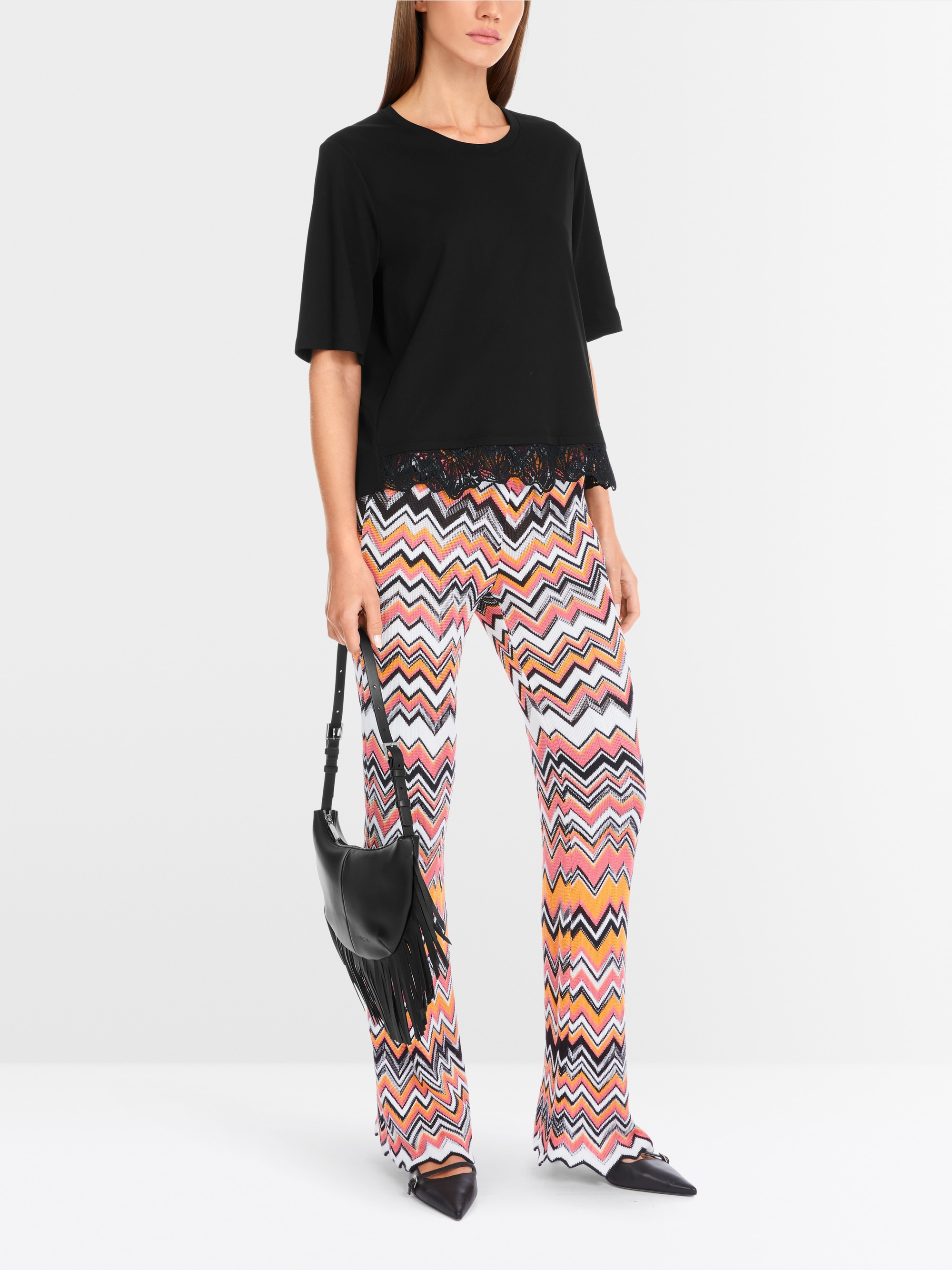 Marc-Cain T-Shirt with Delicate Lace