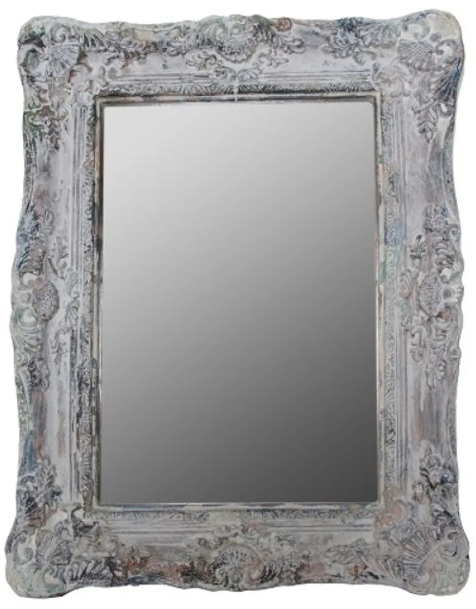 Casa Padrino espejo / espejo de la pared de estilo barroco gris antiguo 42 x H. 54 cm - Muebles Barroco