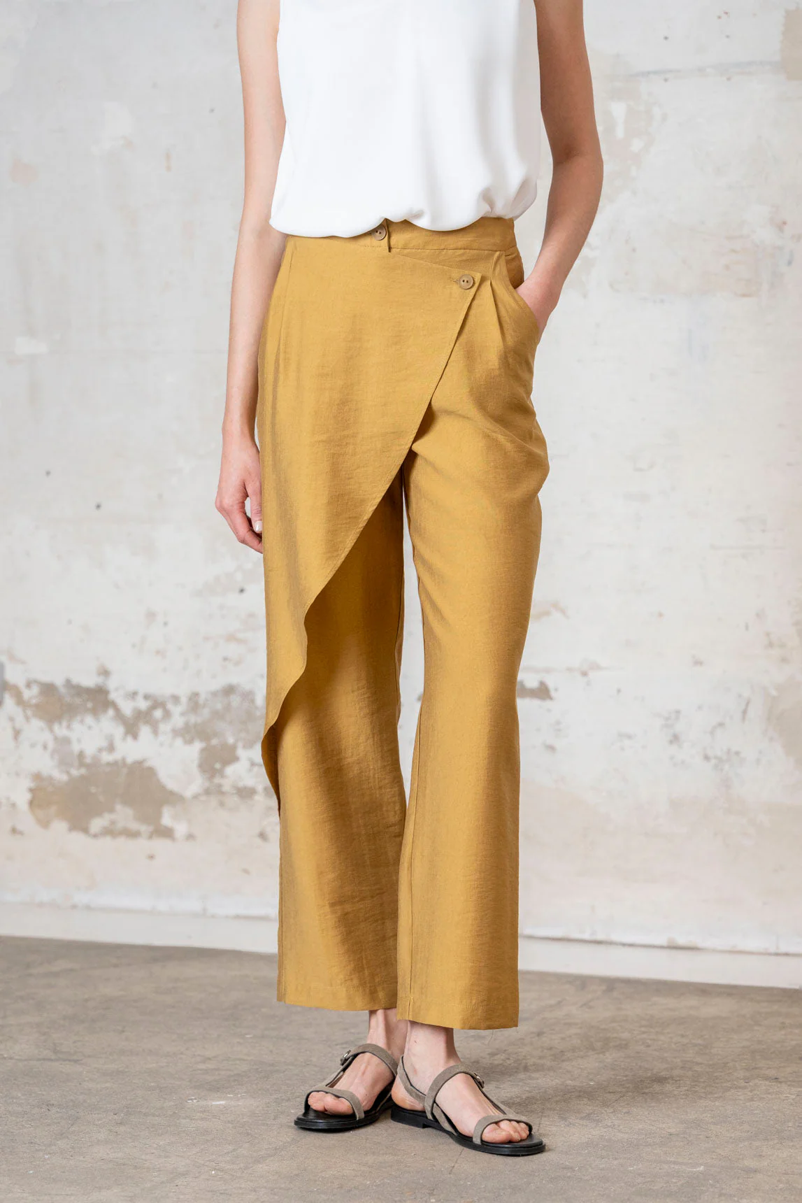 Rivera-spain Pantalón Caorle mostaza