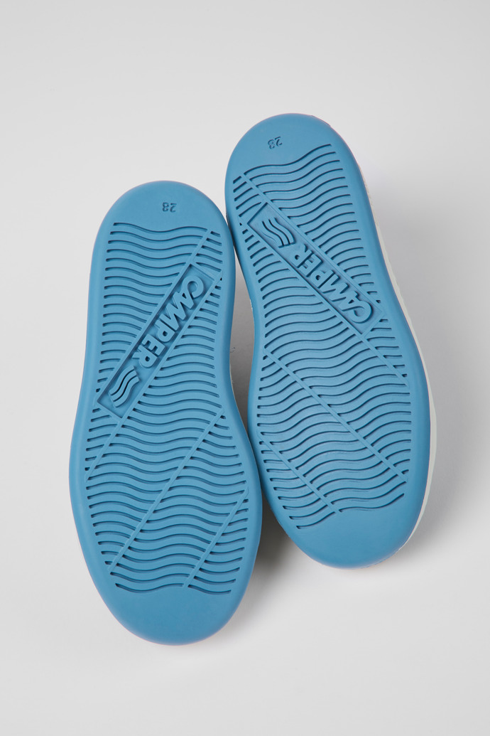 Runner Green leather sneakers for kids