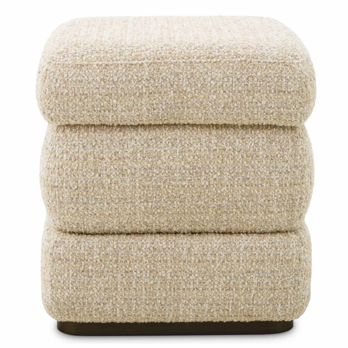 Casa Padrino Taburete de Lujo Beige / Bronce Al. 52 cm - Muebles de Hotel de Lujo